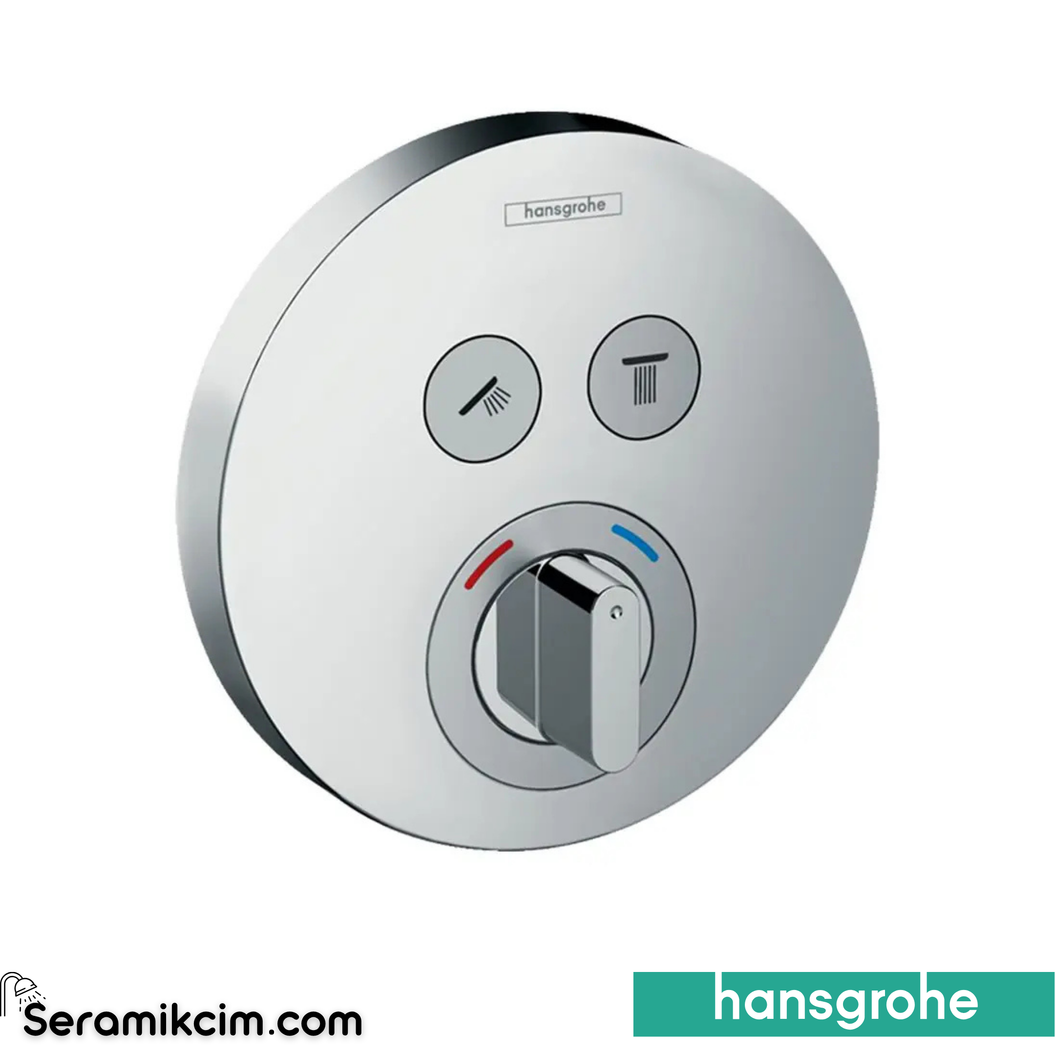 Hansgrohe Showerselect S Mix Bataryası 2 Çıkışlı Yuvarlak Krom 15748000