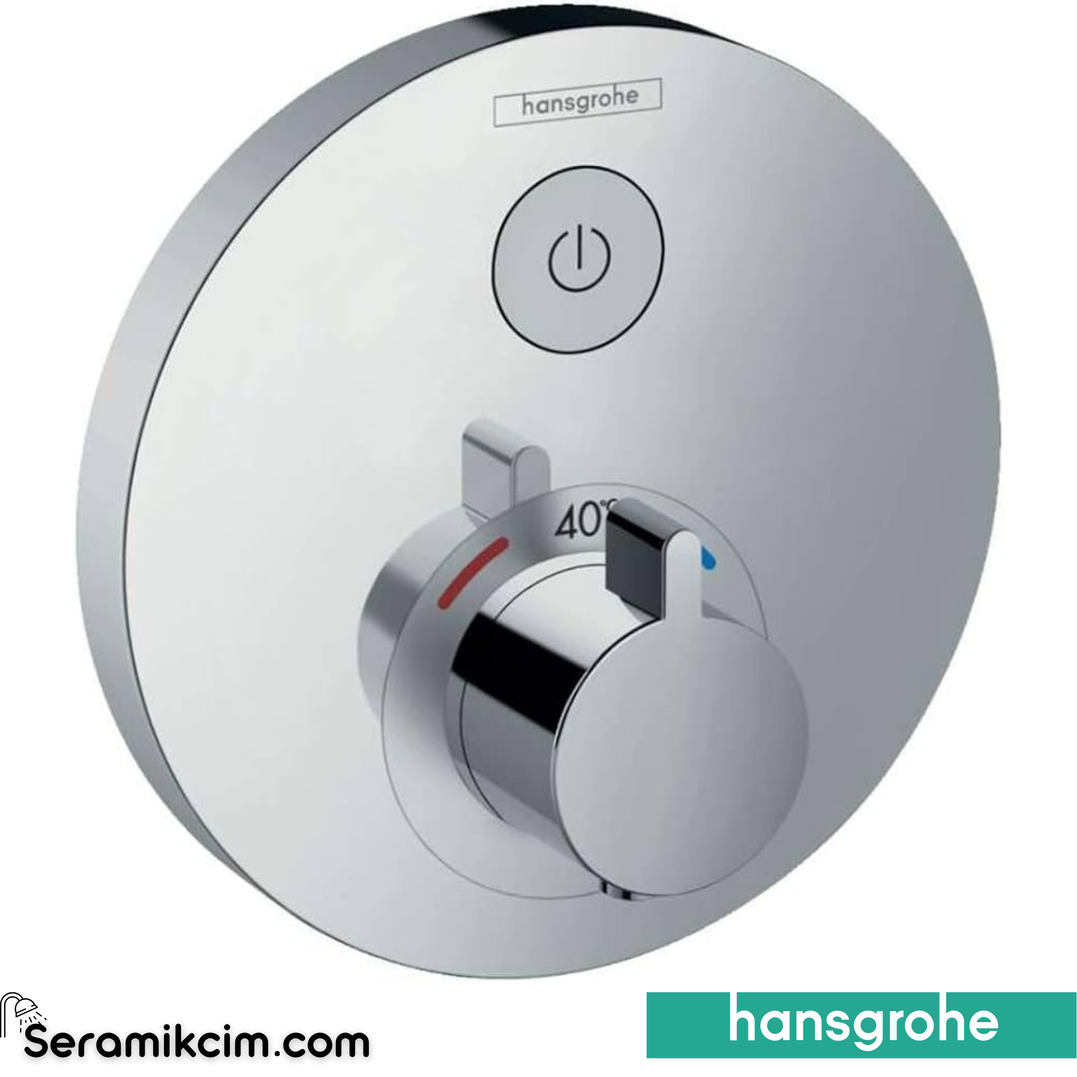 Hansgrohe Showerselect S Termostatik Banyo Bataryası 1 Çıkış Yuvarlak Krom 15744000