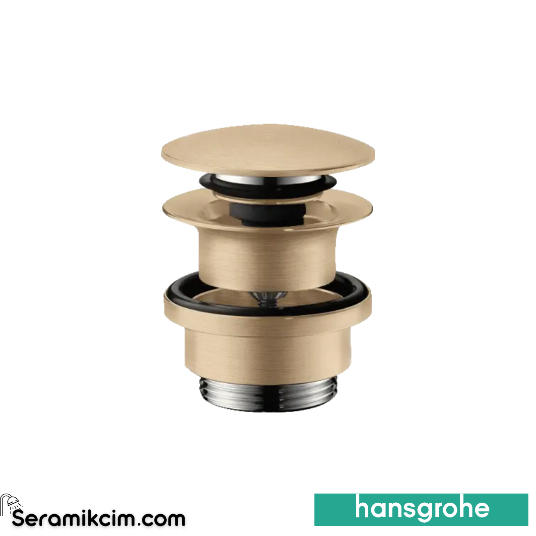 Hansgrohe Süzgeç Takımı - Basmalı Lavabo Tapası Mat Bronz 50100140