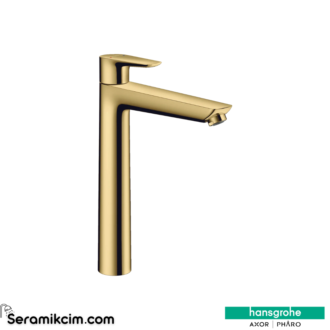 Hansgrohe Talis E 240 Çanak Lavabo Bataryası 240, Sifon Kumandalı,Parlak Altın 71716990