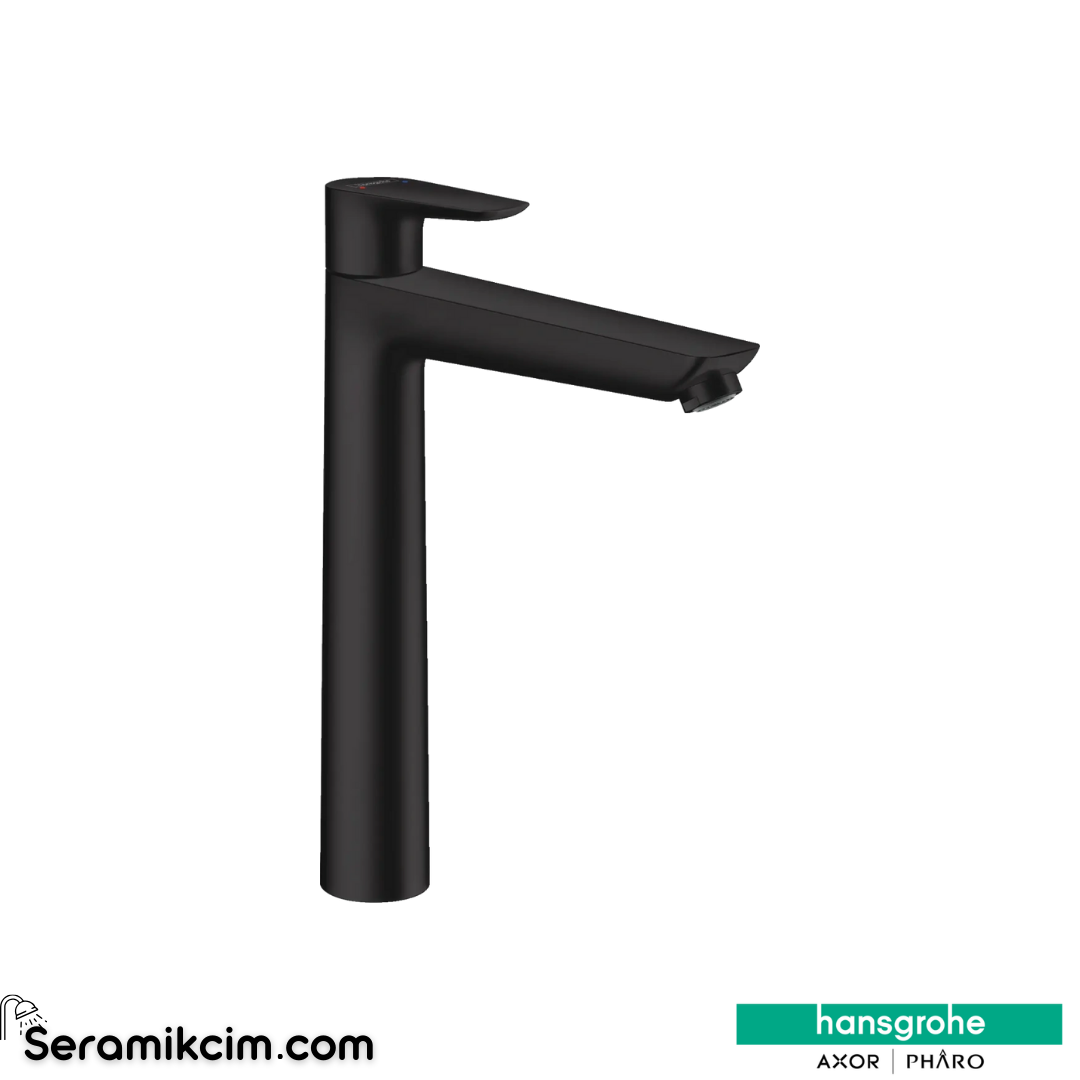 Hansgrohe Talis E 240 Çanak Lavabo Bataryası 240, Sifon Kumandalı Mat Siyah 71716670