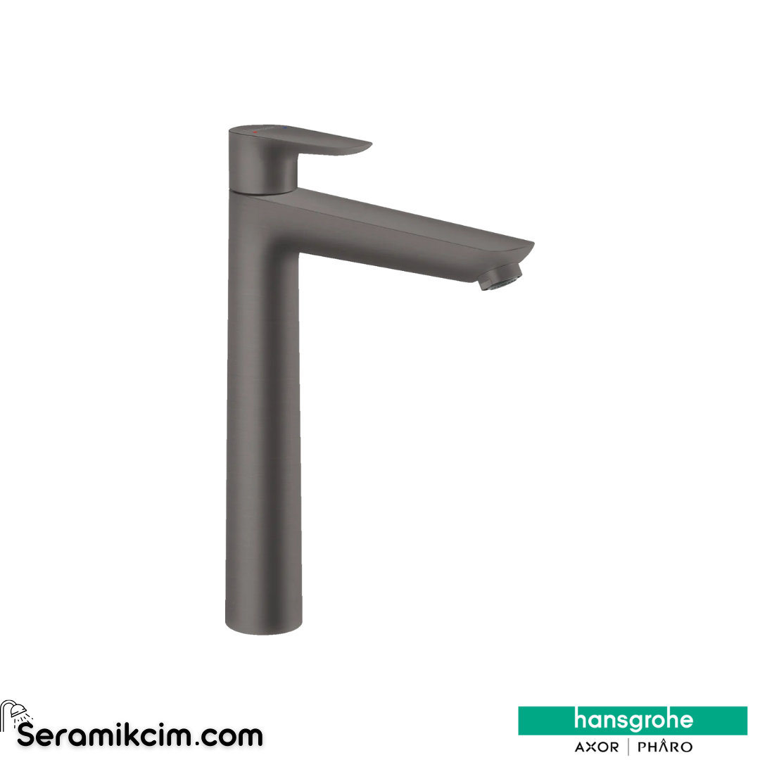 Hansgrohe Talis E 240 Lavabo Bataryası 240, Sifon Kumandalı Mat Siyah Krom 71716340
