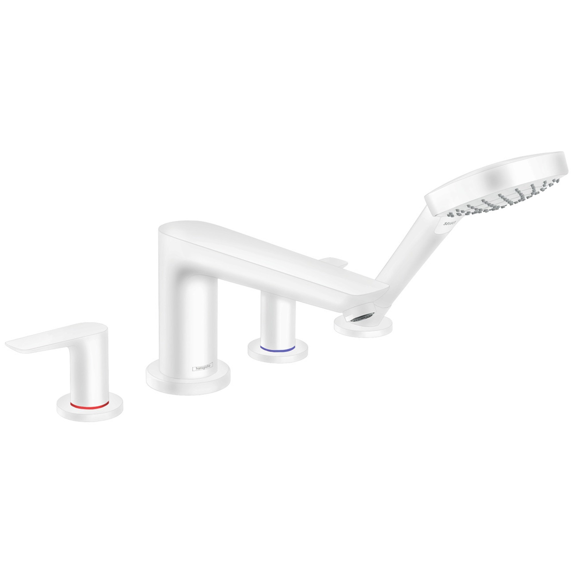 Hansgrohe Talis E 4 Delikli Küvet Bataryası Mat Beyaz 71748700