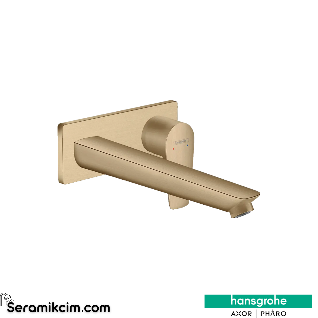 Hansgrohe Talis E Ankastre Lavabo Bataryası 225 Mat Bronz 71734140