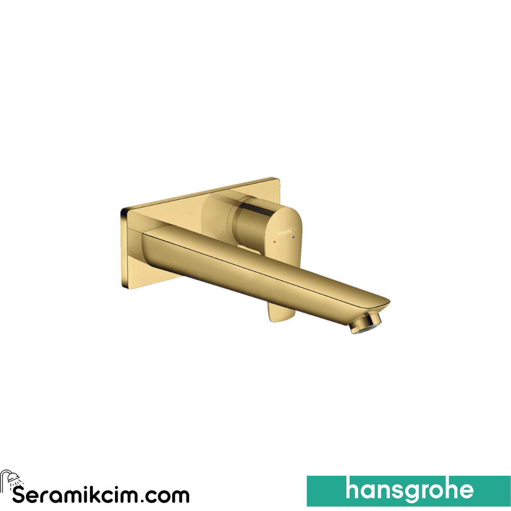 Hansgrohe Talis E Ankastre Lavabo Bataryası 225 Parlak Altın 71734990