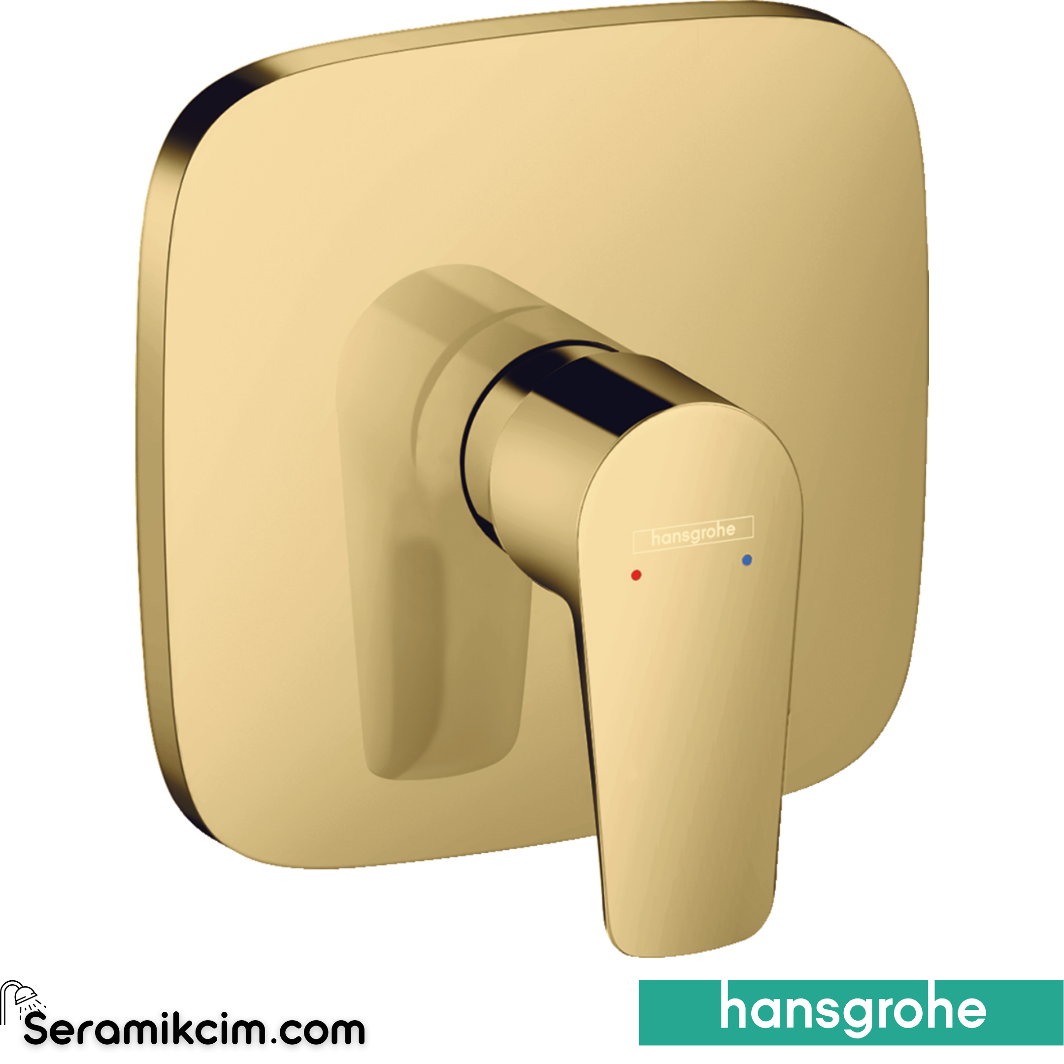 Hansgrohe Talis E Duş Bataryası Ankastre Parlak Altın 71765990