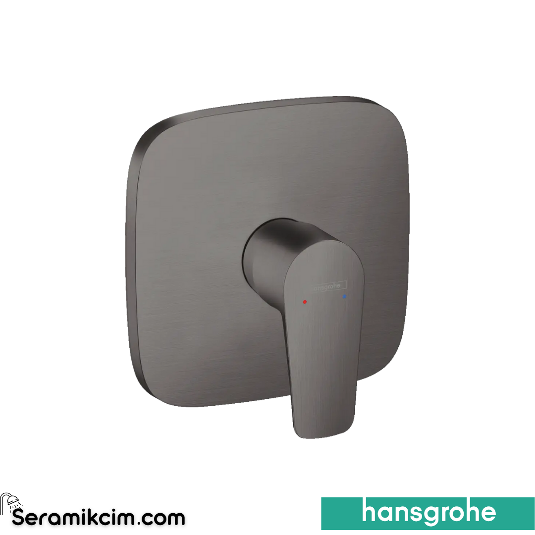 Hansgrohe Talis E Duş Bataryası Ankastre Mat Siyah-Krom 71765340