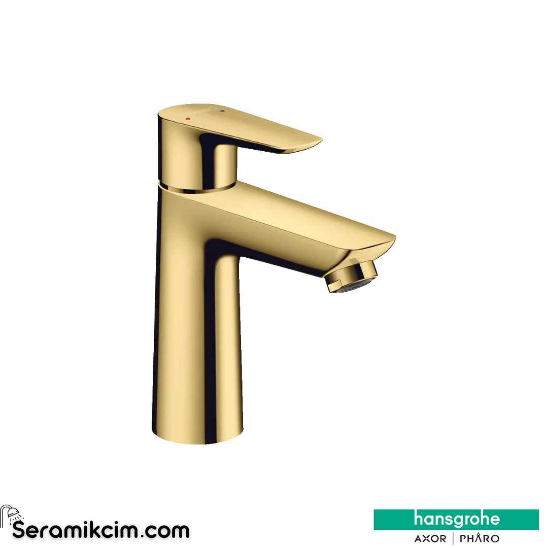 Hansgrohe Talis E Lavabo Bataryası 110 Sifon Kumandalı Parlak Altın 71710990