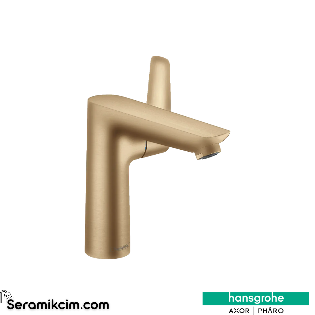 Hansgrohe Talis E Lavabo Bataryası,150, Sifon Kumandalı Mat Bronz 71754140