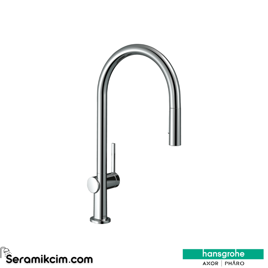 Hansgrohe Talis M54 Eviye Bataryası 210 Spiralli Krom 72800000