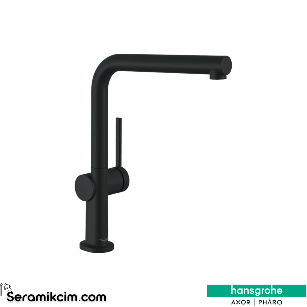 Hansgrohe Talis M54 Mat Siyah Evye Bataryası