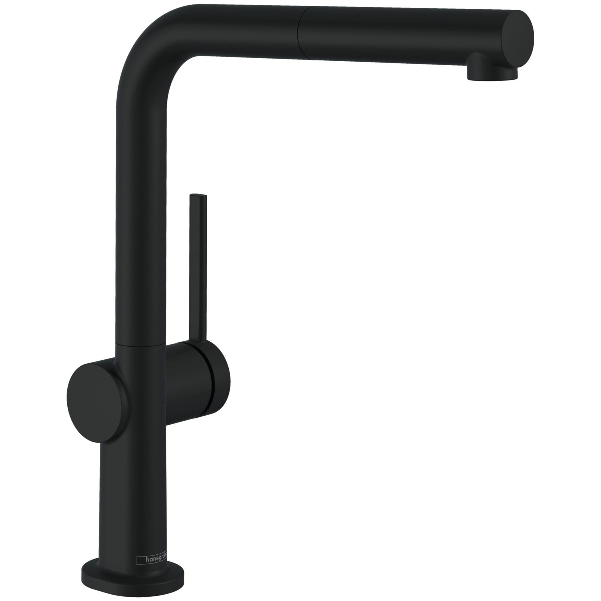 HansGrohe Talis M54 Tek Kollu Eviye Bataryası 270, Çekilebilir Gaga, 1Jet, Sbox Mat Siyah 72809670