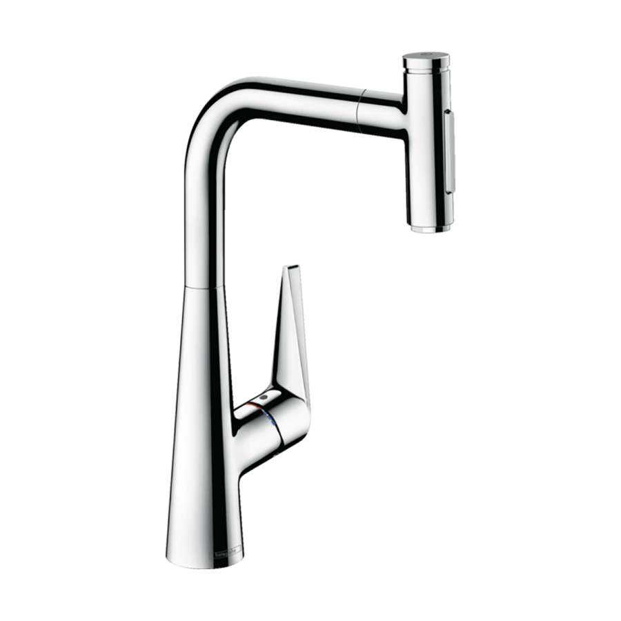 HansGrohe Talis Select M51 Tek Kollu Eviye Bataryası Çekilebilir El Duşu İle Krom 72823000