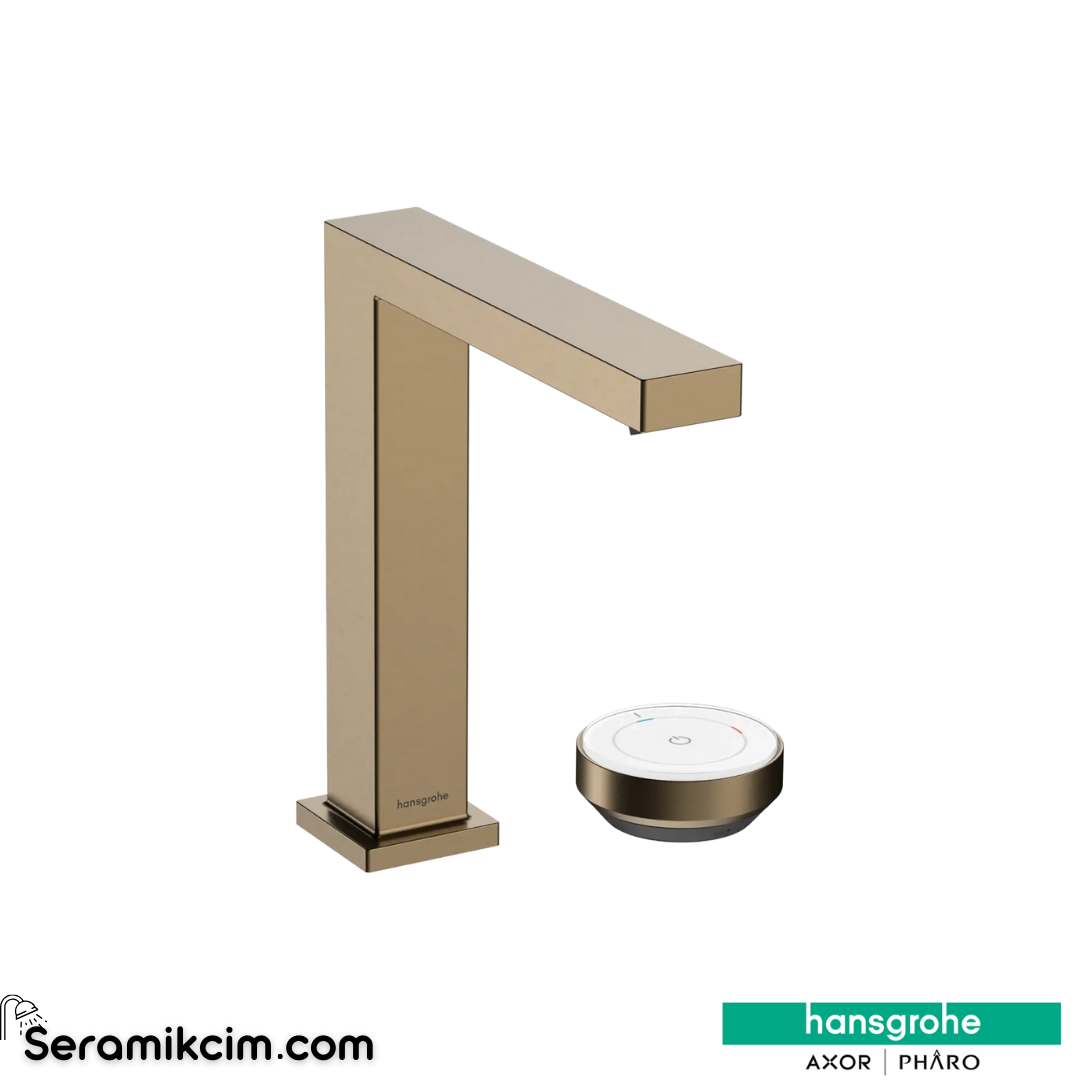 Hansgrohe Tecturis E 2 Delikli Lavabo Bataryası 150 Coolstart Ecosmart+ Mat Bronz 73053140