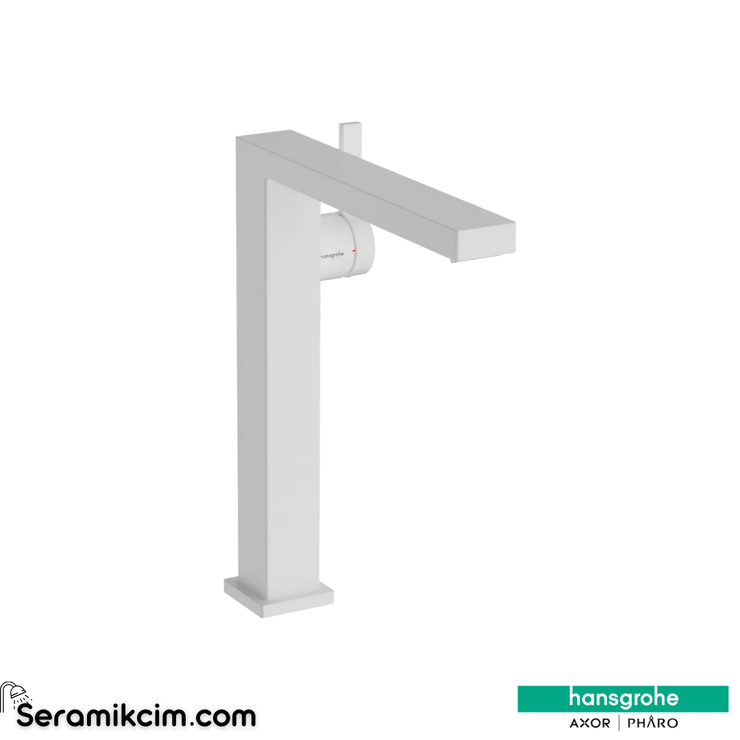 Hansgrohe Tecturis E 240 Fine Çanak Lavabo Bataryası Coolstart Ecosmart+ Bas-Aç Gider Seti İle Mat Beyaz 73070700