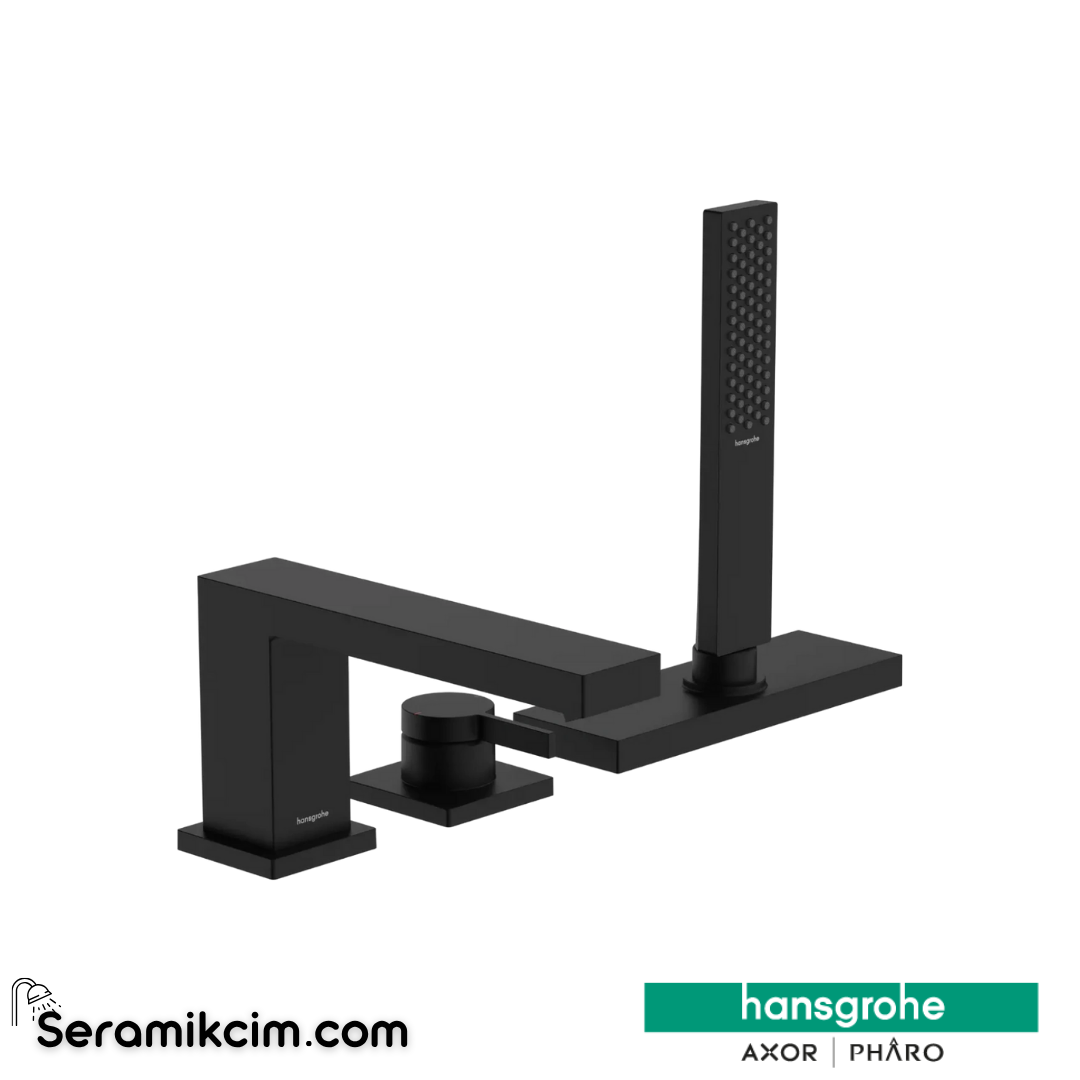 Hansgrohe Tecturis E 3-Delikli Küvet Kenarı Tek Kollu Banyo Bataryası Mat Beyazox İle 73443670