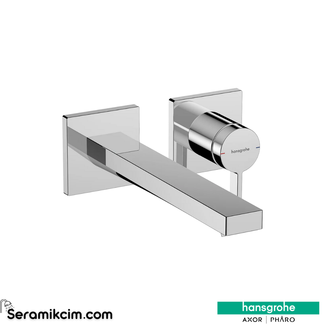 Hansgrohe Tecturis E Ankastre Lavabo Bataryası Ecosmart+ 22,5 Cm Gaga İle Krom 73051000
