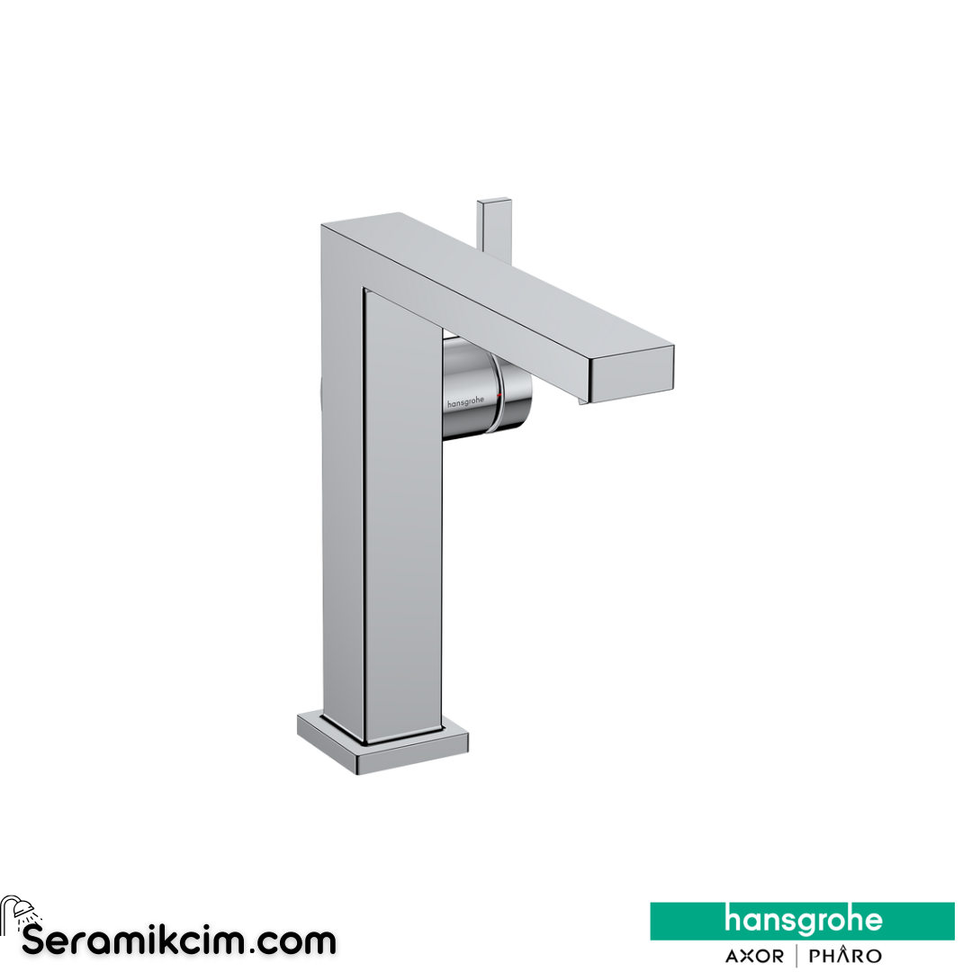 Hansgrohe Tecturis E Lavabo Bataryası 150 Fine Coolstart Bas-Aç Gider Seti İle Krom 73042000
