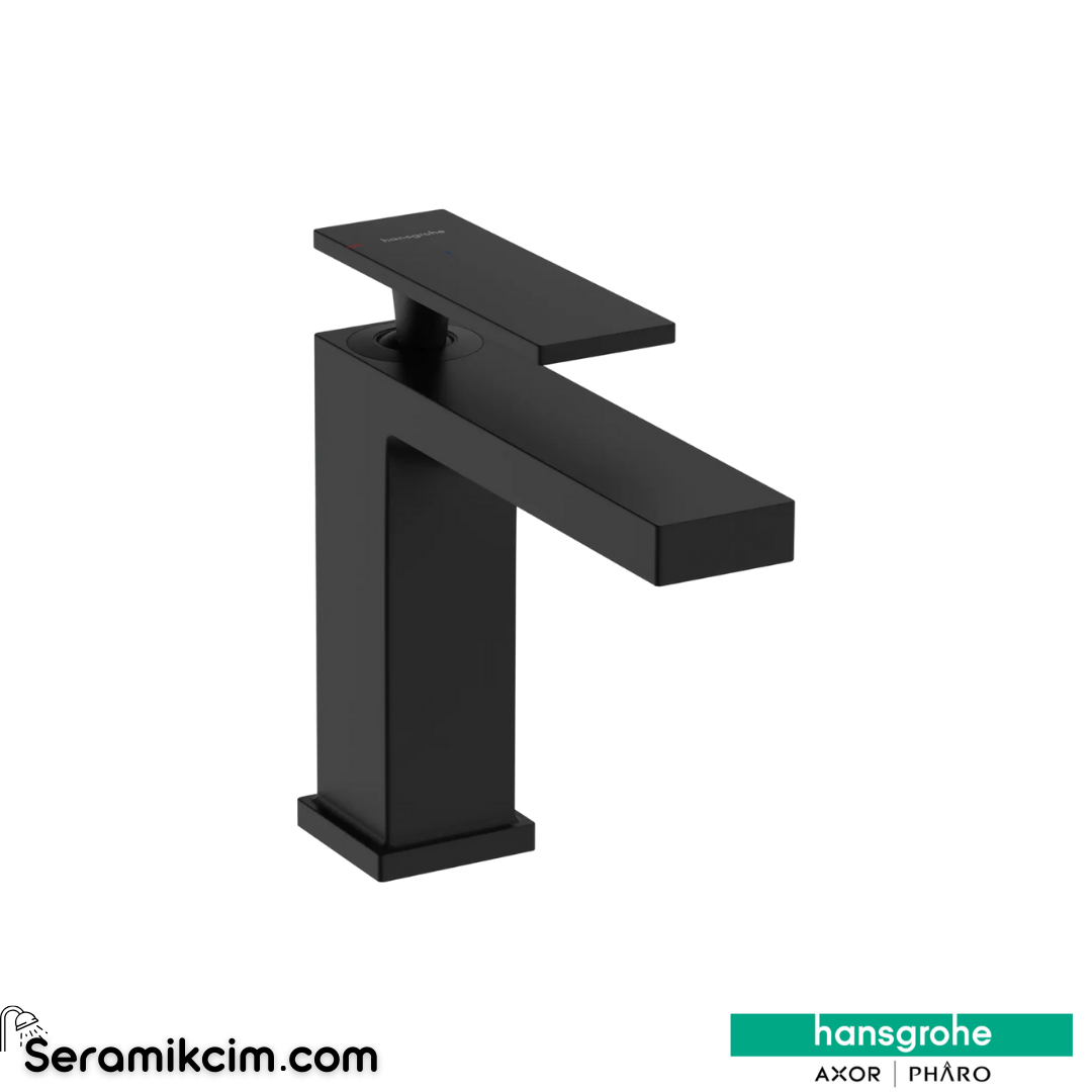 Hansgrohe Tecturis E Lavabo Bataryası 110 Coolstart Ecosmart+ Sifon Kumandalı Mat Siyah 73014670