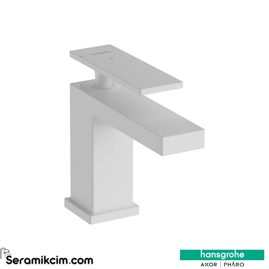 Hansgrohe Tecturis E Lavabo Bataryası 80 Coolstart Ecosmart+ Mat Beyaz 73002700