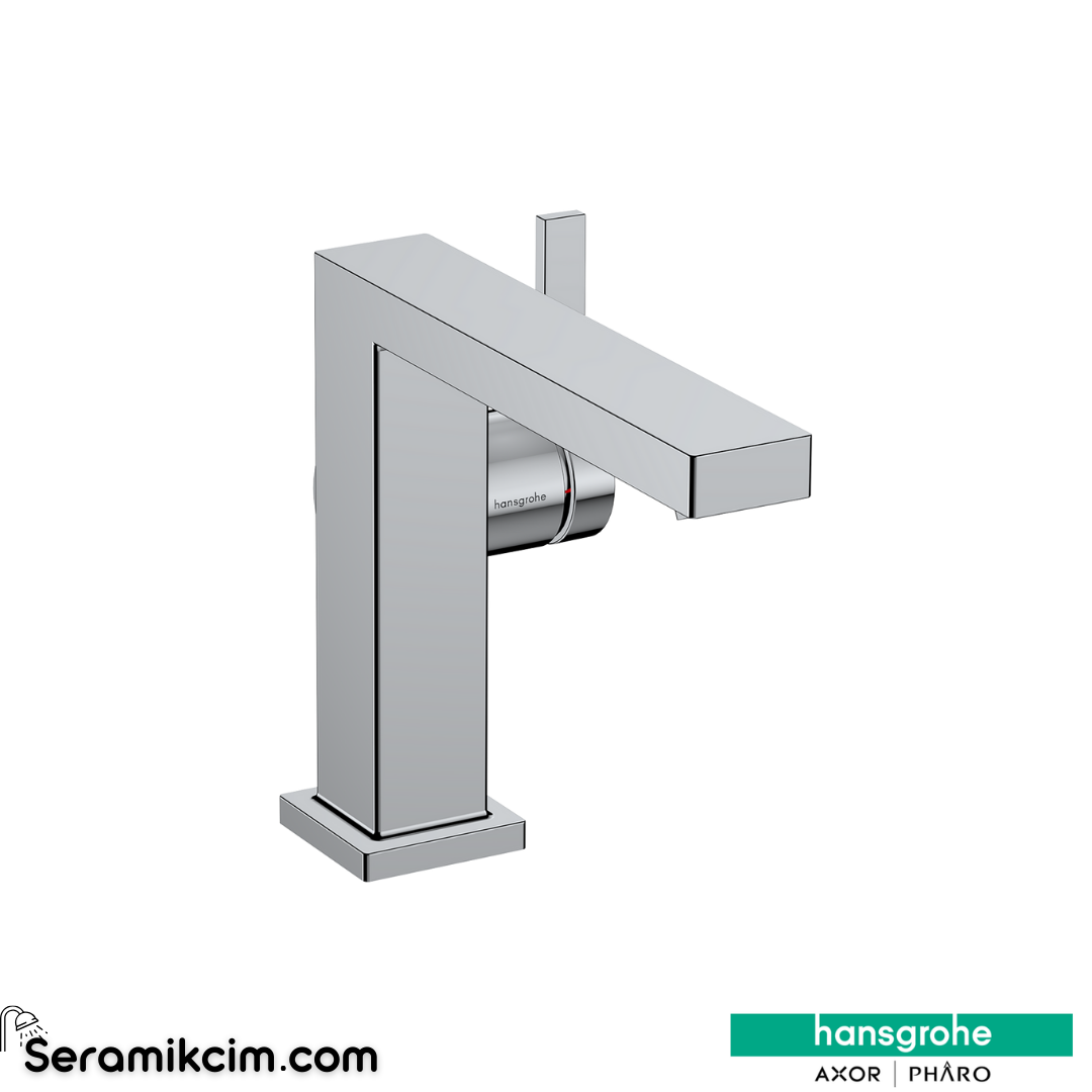 Hansgrohe Tecturis E Lavabo Bataryası 110 Fine Coolstart Bas-Aç Gider Seti İle Krom 73024000