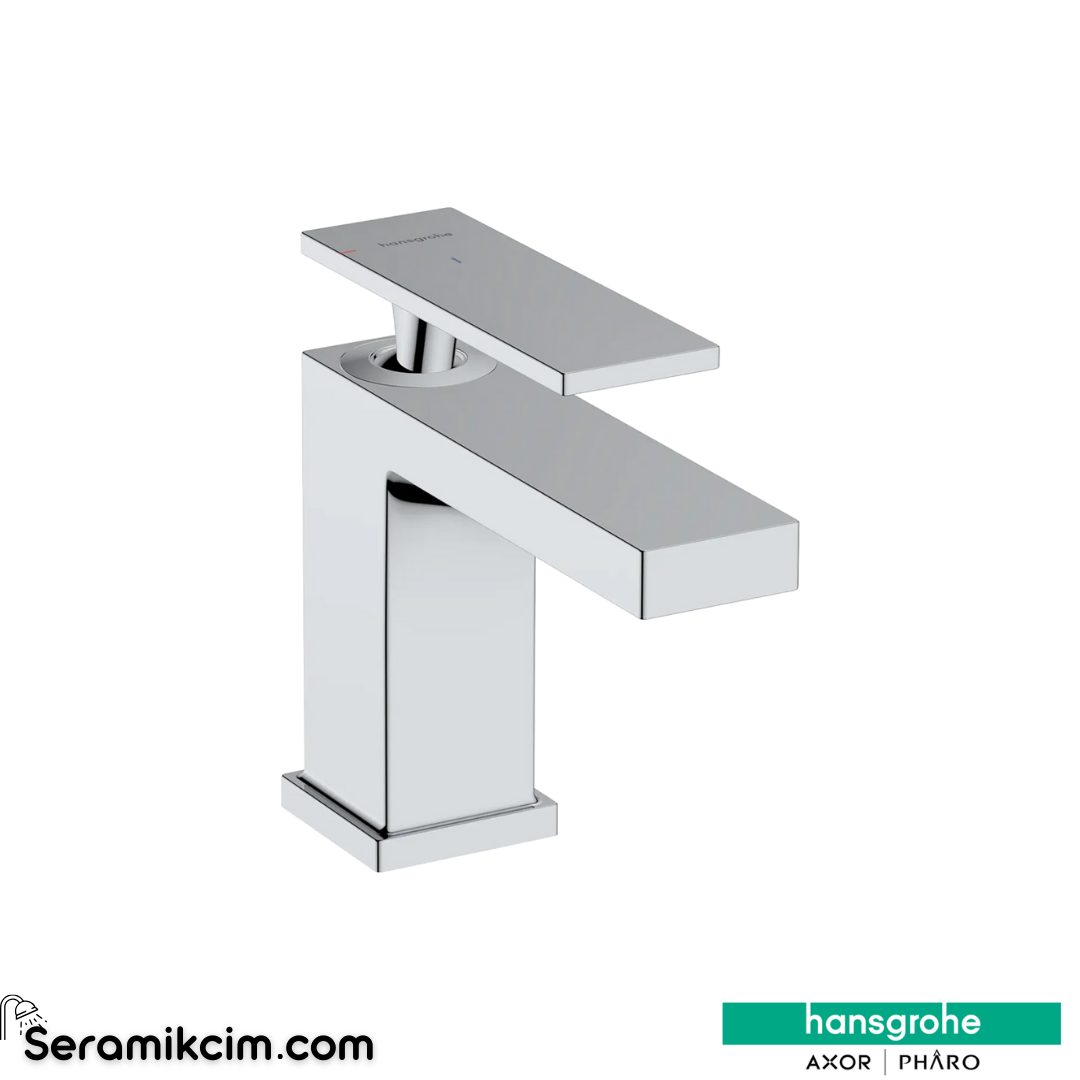 Hansgrohe Tecturis E Lavabo Bataryası 80 Coolstart Ecosmart+ Sifon Kumandalı Krom 73002000