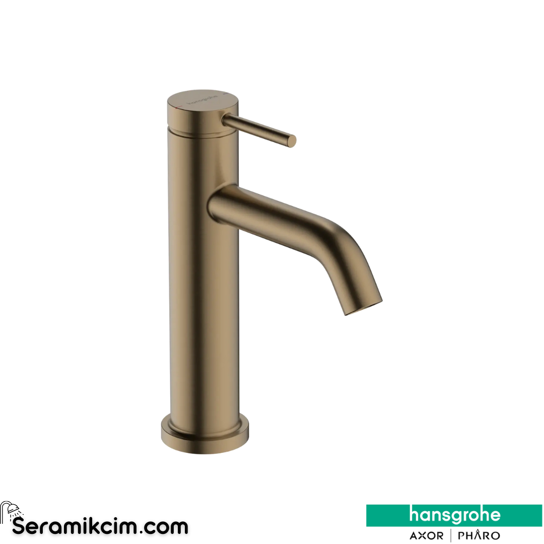 Hansgrohe Tecturis S 110 Lavabo Bataryası Ecosmart+ Sifon Kumandalı Mat Bronz 73310140