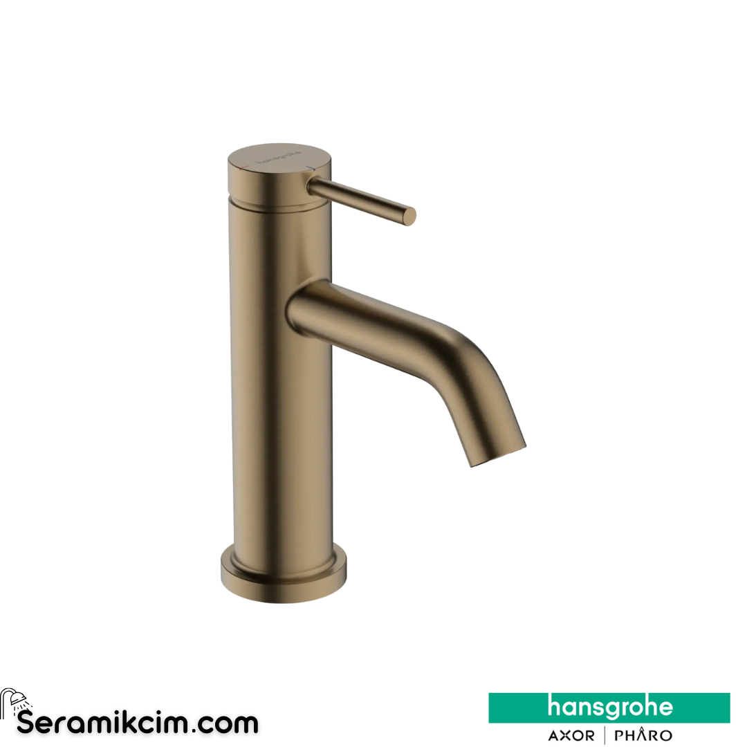 Hansgrohe Tecturis S 150 Fine Lavabo Bataryası Coolstart Bas-Aç Gider Seti Mat Bronz 73342140