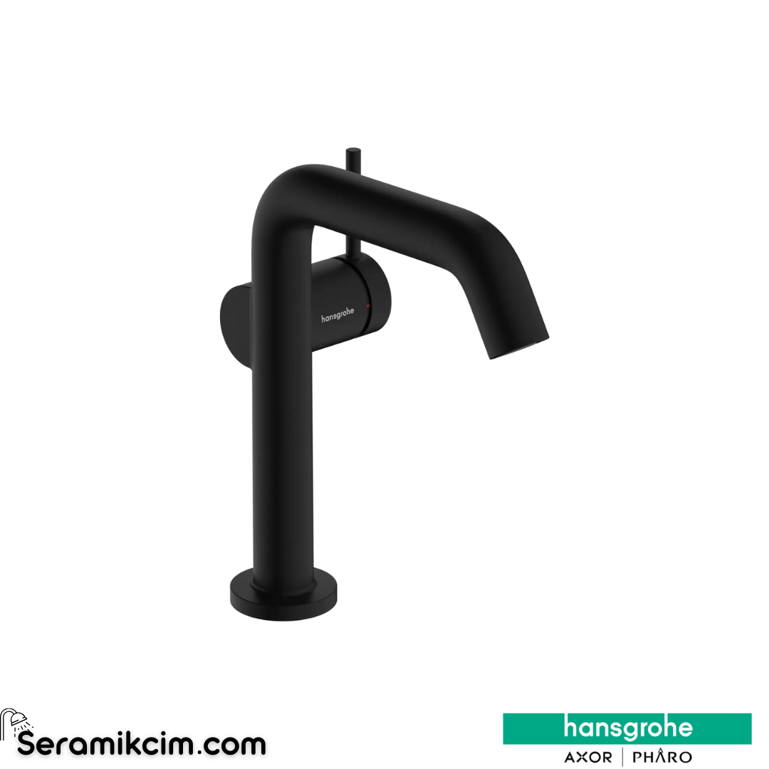 Hansgrohe Tecturis S 150 Fine Lavabo Bataryası Coolstart Ecosmart+ Bas-Aç Gider Seti İle Mat Siyah 73340670