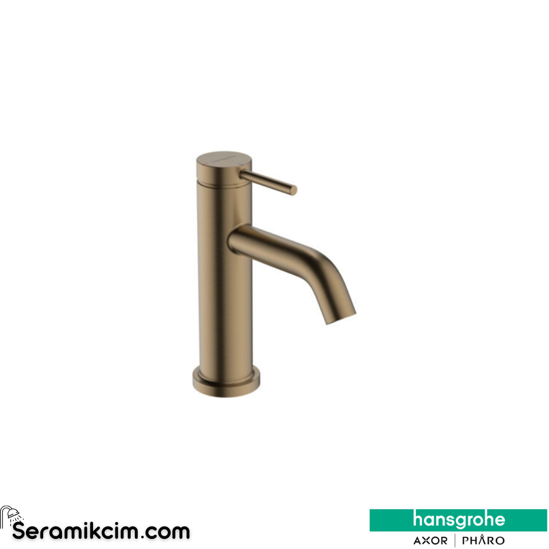 Hansgrohe Tecturis S 80 Lavabo Bataryası Coolstart Sifon Kumandalı Mat Bronz 73305140