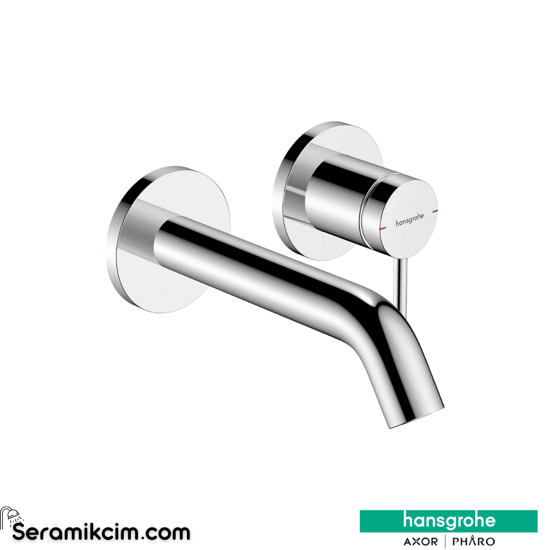 Hansgrohe Tecturis S Ankastre Lavabo Bataryası Ecosmart+ 16,5 Cm Gaga İle Krom 73350000