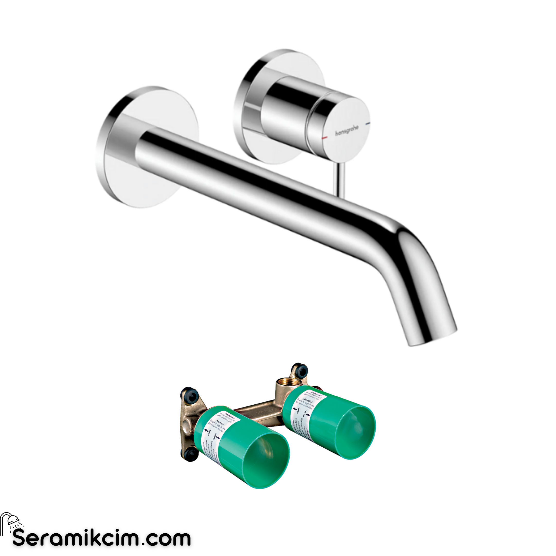 Hansgrohe Tecturis S Ankastre Lavabo Bataryası + İç Takım Set Krom