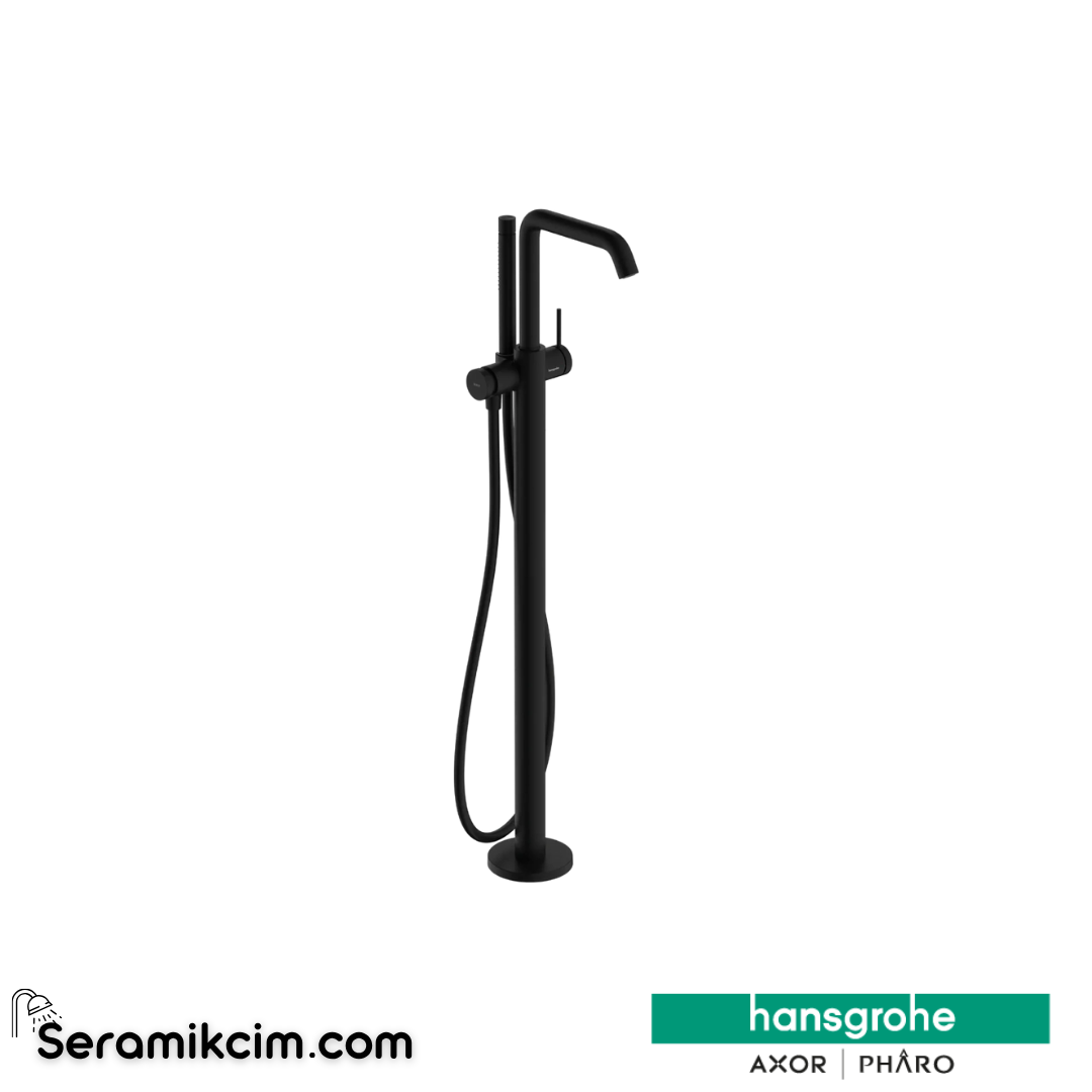 Hansgrohe Tecturis S Yerden Küvet Bataryası Mat Siyah 73440670