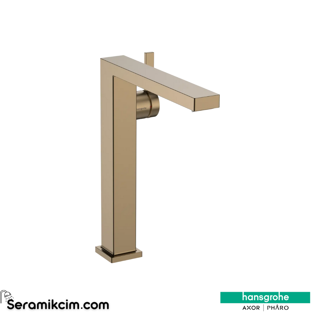 Hansgrohe TecturiTecturis E Fine 240 Çanak Lavabo Bataryası Coolstart Ecosmart+ Mat Bronz 73072140