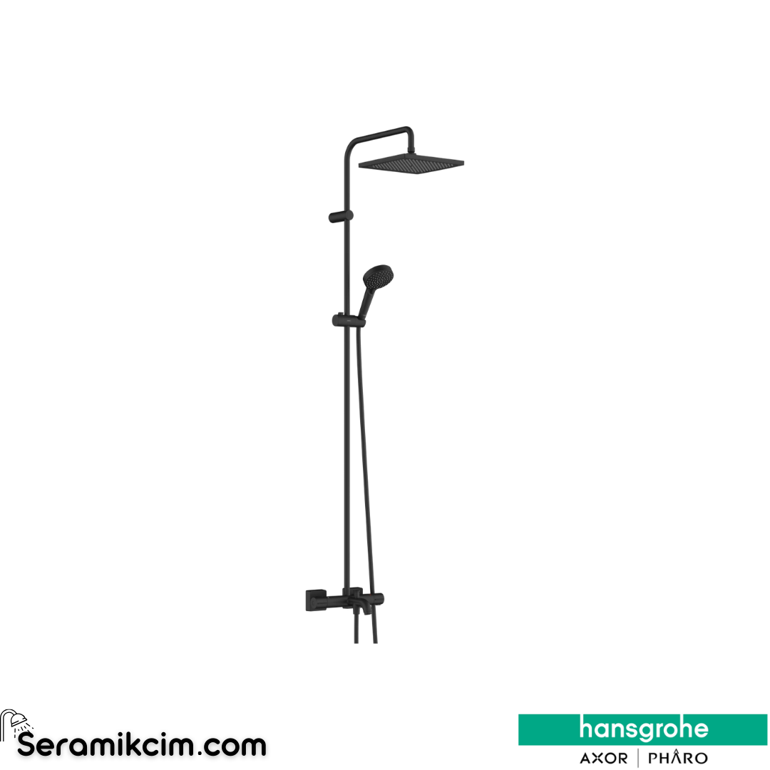 Hansgrohe Vernis Shape 240 Duş Kolonu Mat Siyah 26900670