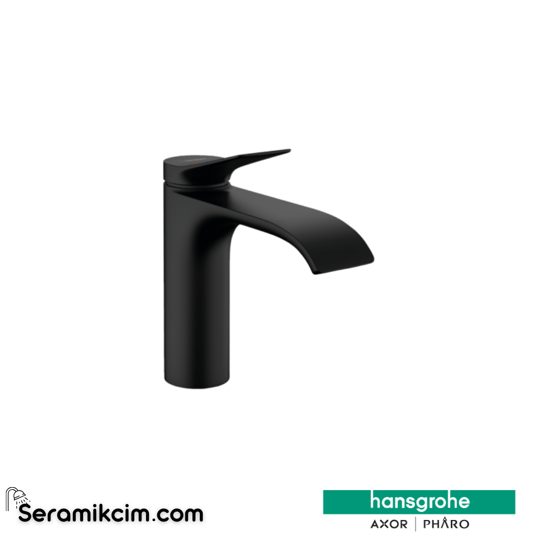 Hansgrohe Vivenis 110 Tek Kollu Lavabo Bataryası Coolstart Mat Siyah 75024670