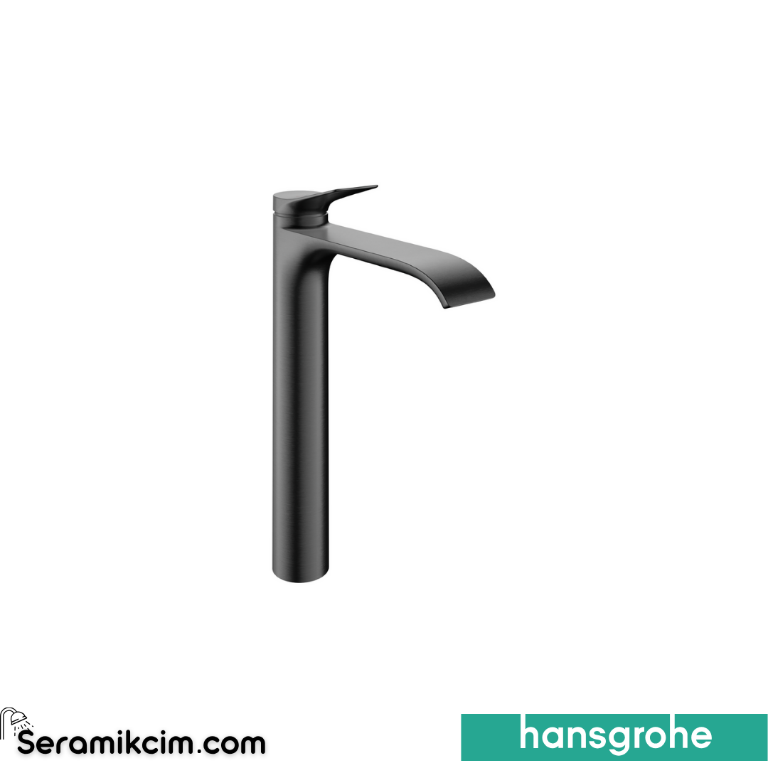 Hansgrohe Vivenis Çanak Lavabo Bataryası Sifon Kumandalı Coolstart Mat Siyah Krom 75044340
