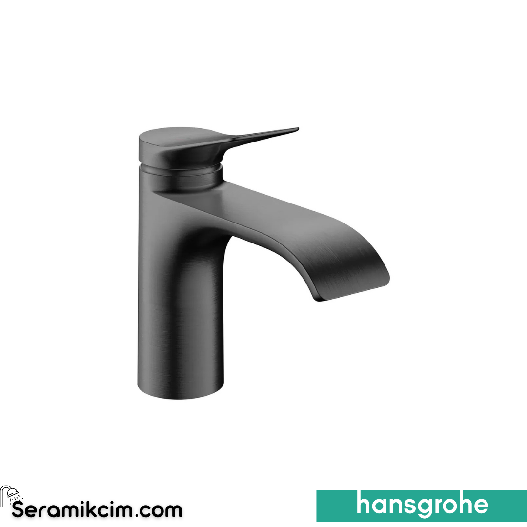 Hansgrohe Vivenis Lavabo Bataryası Coolstart Sifon Kumandalı Mat Siyah Krom 75014340