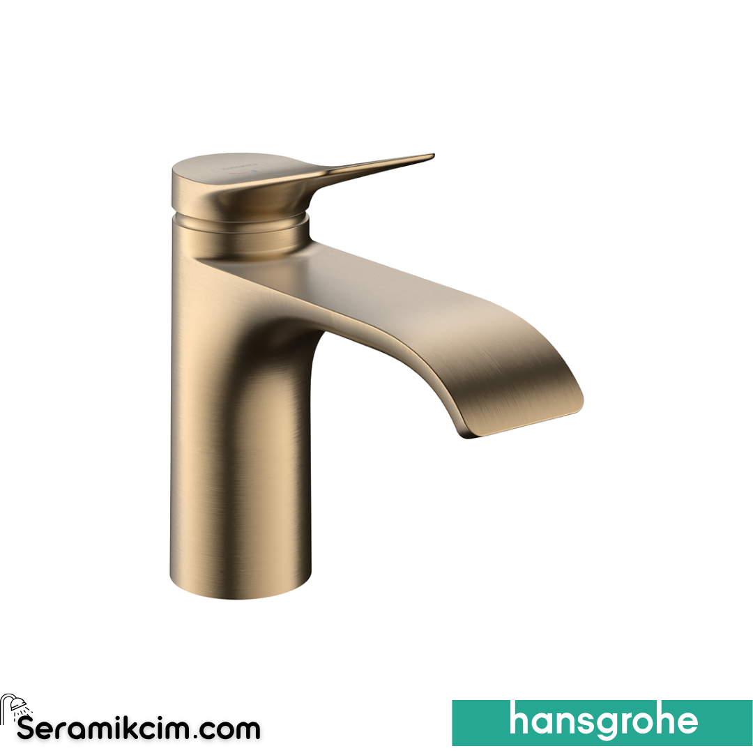 Hansgrohe Vivenis Lavabo Bataryası Coolstart Mat Bronz 75015140