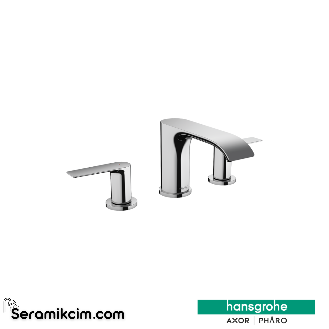 Hansgrohe Vivensis 3 Delikli Lavabo Bataryası 90 Kumandalı Krom 75033000