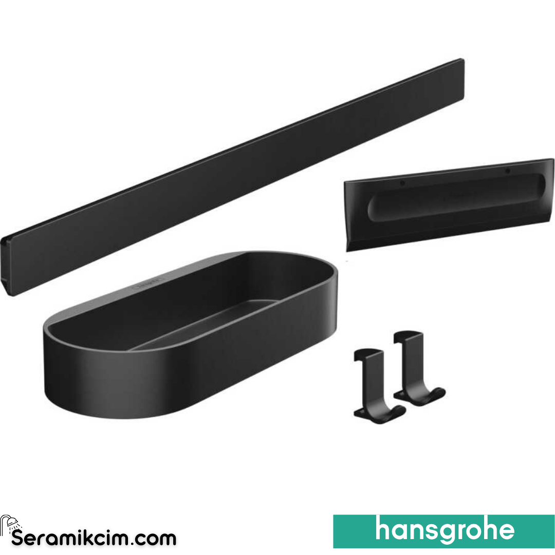 Hansgrohe Wallstoris Duş Paketi Mat Siyah 27967670