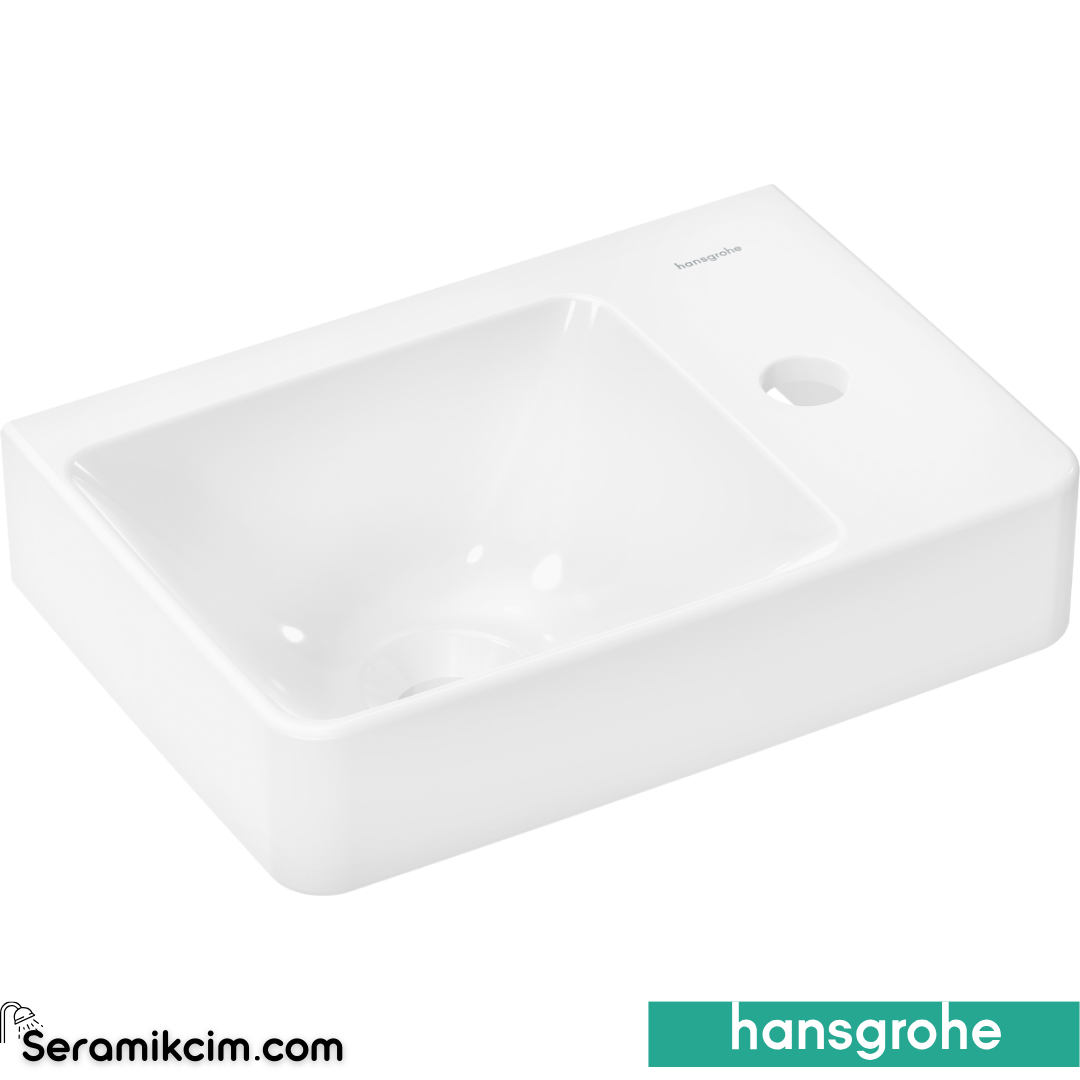 Hansgrohe Xelu Q Etajerli Lavabo 36x25 cm Beyaz 60314450
