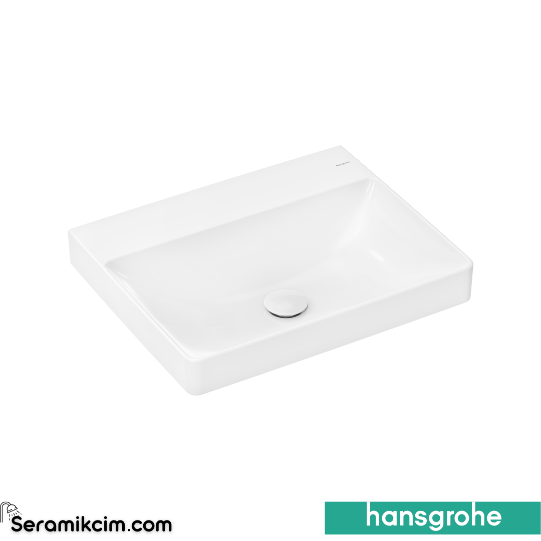 Hansgrohe Xelu Q Etajerli Lavabo Armatür Deliksiz 60x48 cm Beyaz 61017450