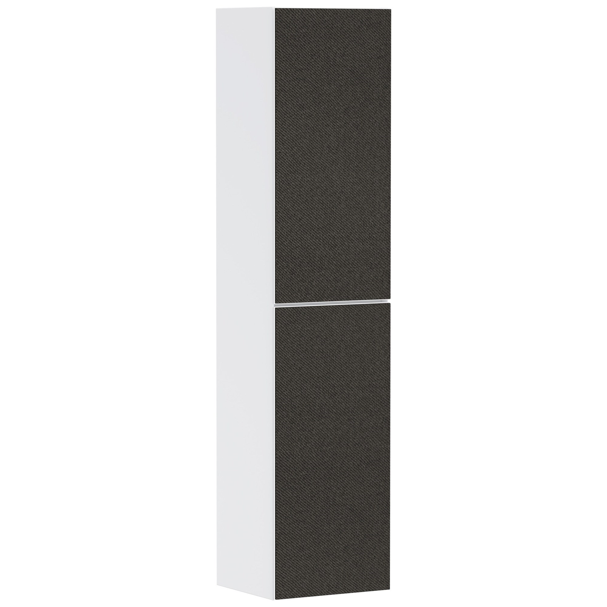 Hansgrohe Xevolos E Banyo Boy Dolabı 40x36 cm Sağ Menteşeli Mat Beyaz-Koyu Gri Tekstil 54221660