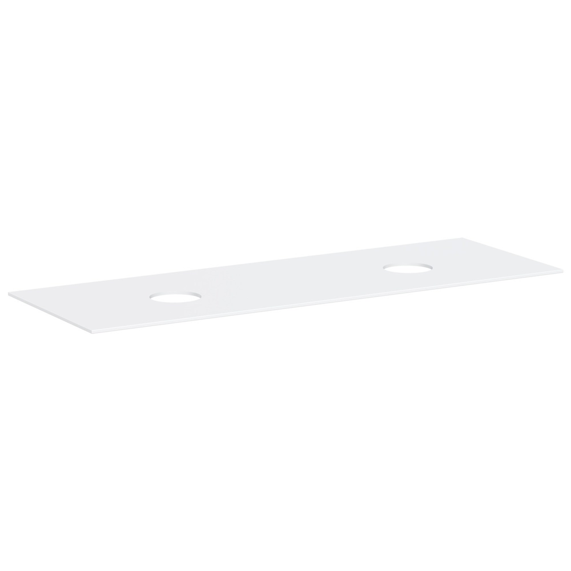 Hansgrohe Xevolos E Banyo Mobilyası Konsolu 157x55 cm Çift Lavabo Kesimli Batarya Deliksiz Lavabo İçin Mat Beyaz 54335700