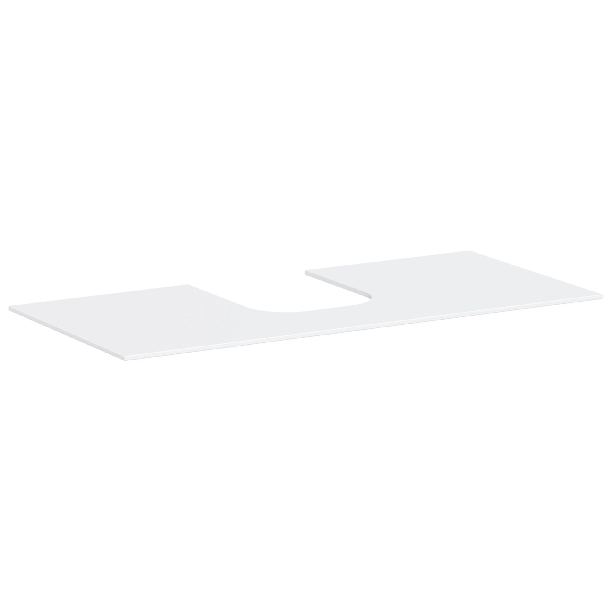 Hansgrohe Xevolos E Banyo Mobilyası Konsolu 118x55 cm Orta Lavabo Kesimli Mat Beyaz 54210700