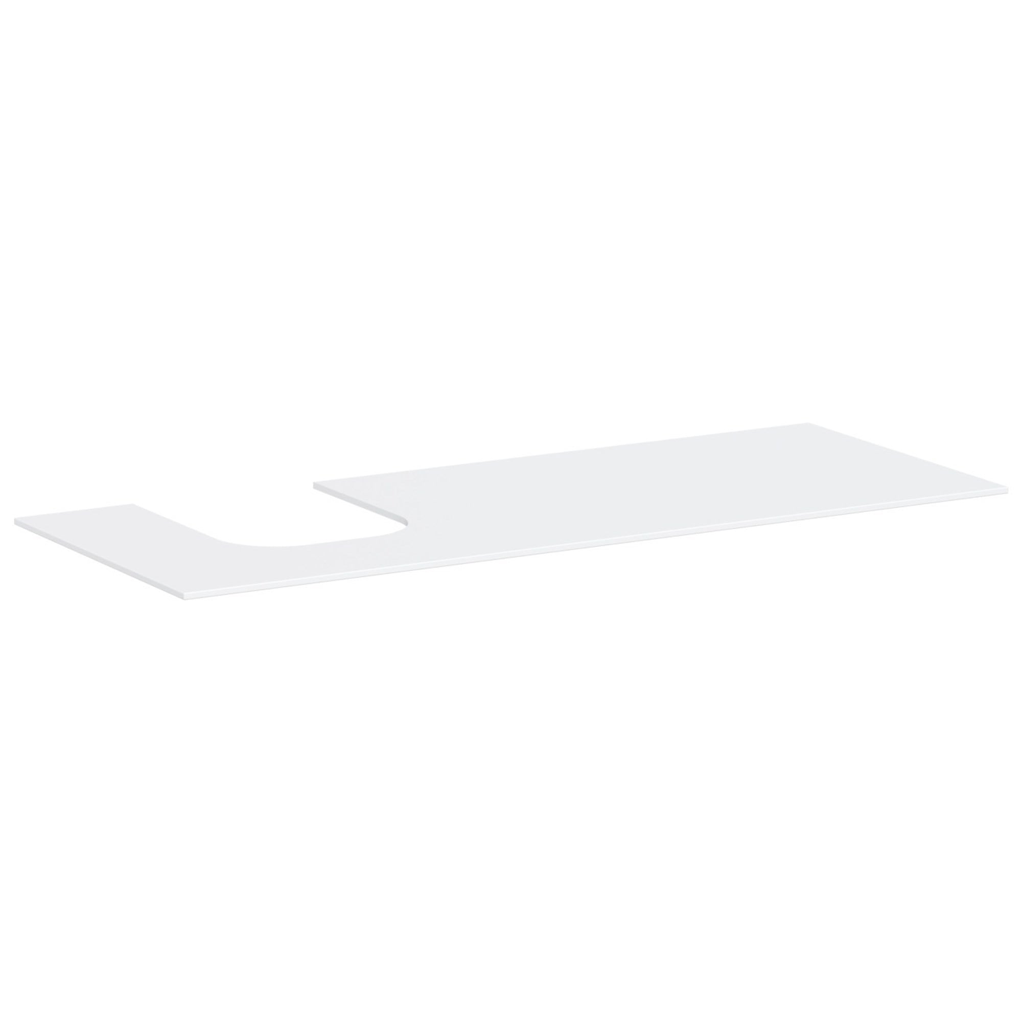 Hansgrohe Xevolos E Banyo Mobilyası Konsolu 137x55 cm Sol Lavabo Kesimli Mat Beyaz 54205700
