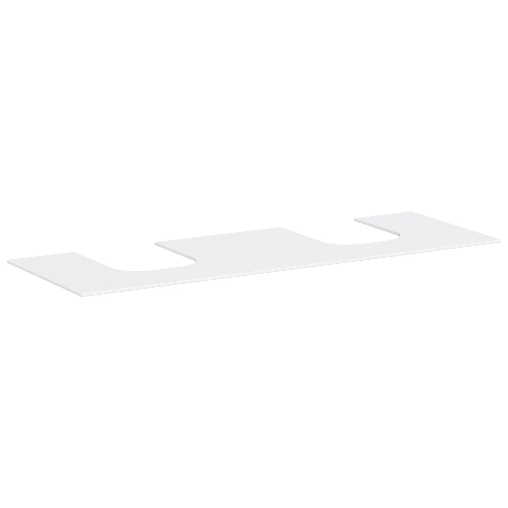 Hansgrohe Xevolos E Banyo Mobilyası Konsolu 157x55 cm Çift Lavabo Kesimli Mat Beyaz 54211700