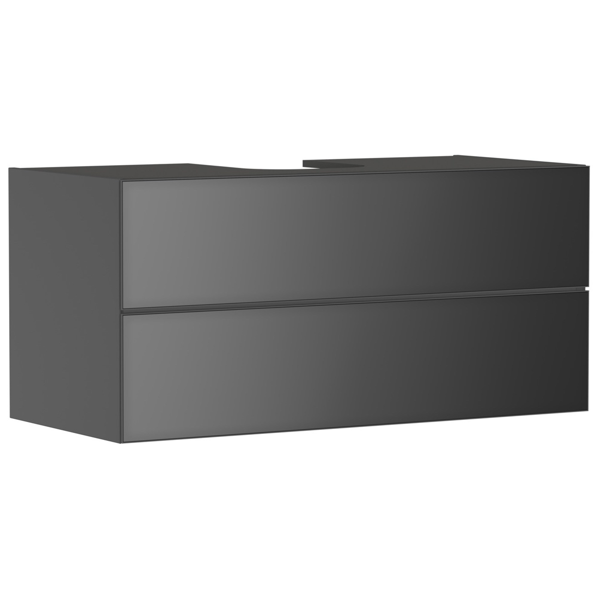 Hansgrohe Xevolos E Lavabo Dolabı 118x55 cm 2 Çekmeceli Konsol İçin Mat Arduvaz Gri-Metalik Arduvaz Gri 54195770