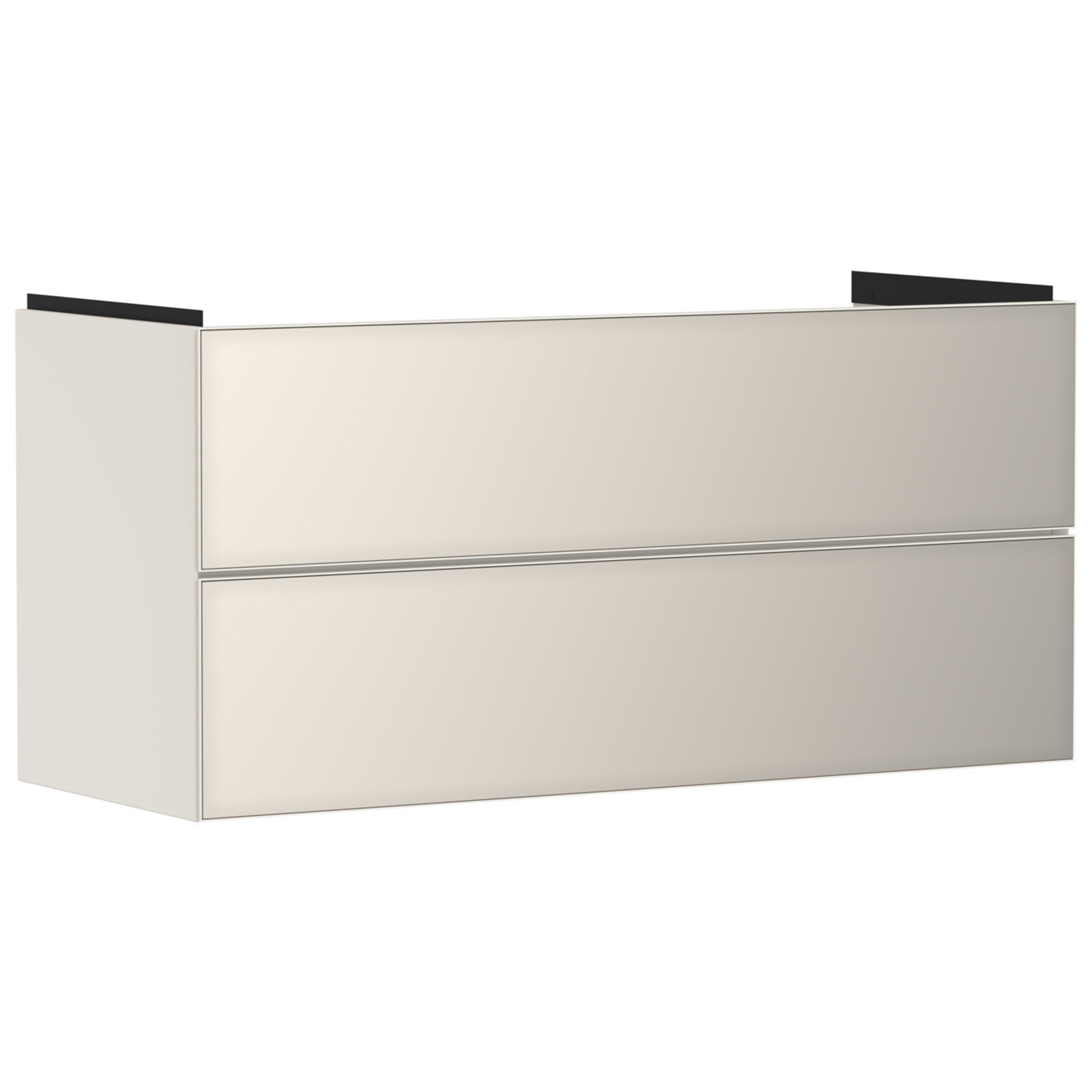 Hansgrohe Xevolos E Lavabo Dolabı 118x47,5 cm 2 Çekmeceli Mat Kum Beji-Metalik Kum Beji 54185790